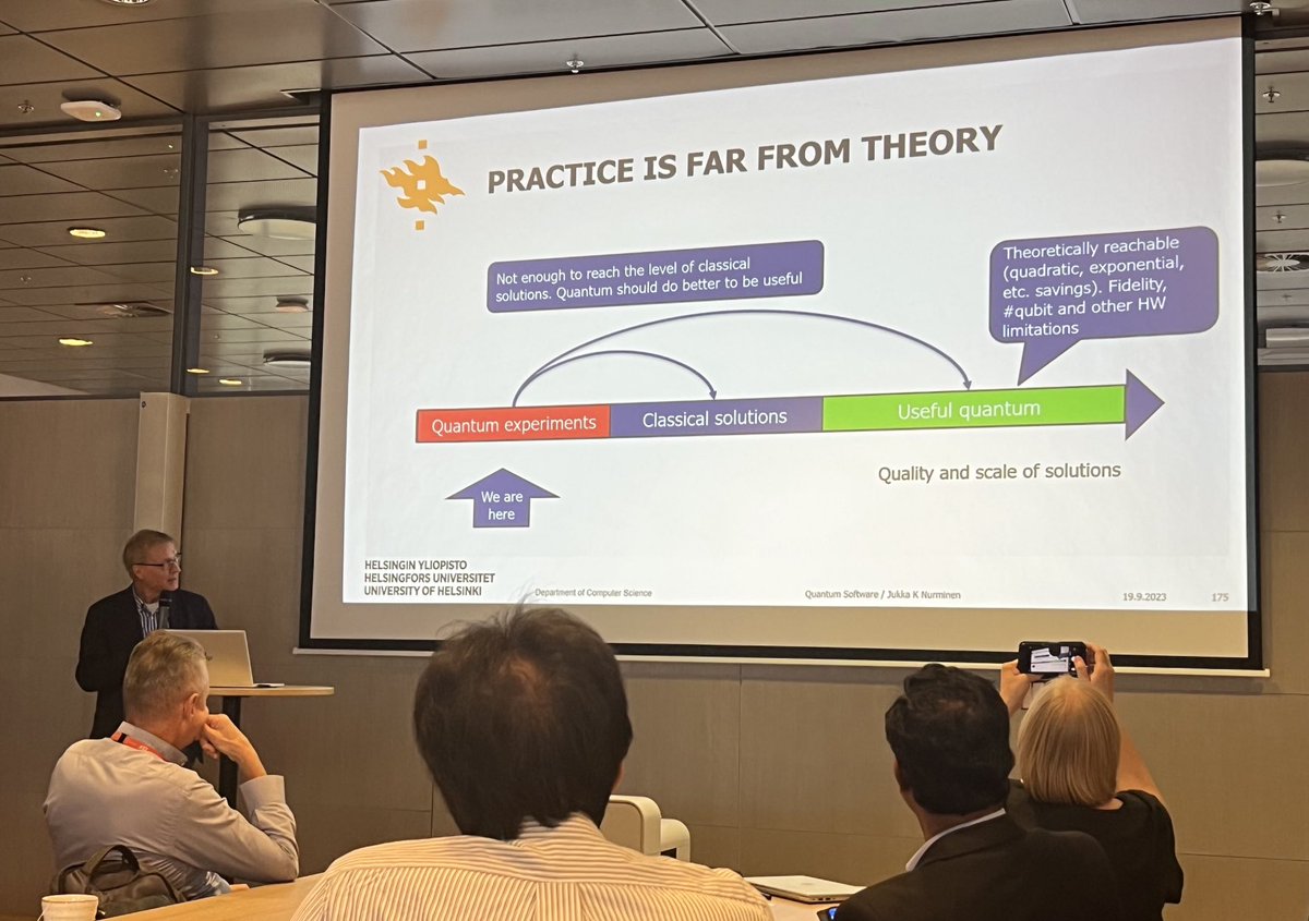 Mitä tänään opin? Sen että #kvanttilaskenta on vielä kaukana mistään hyödyllisestä.