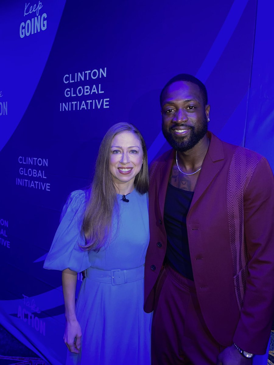 ChelseaClinton's tweet image. Was so inspired listening to @DwyaneWade, Alok, and Qween Jean discuss how we can all mobilize to support and advocate for LQBTQ+ kids and adults. Thank you so much for joining us at #CGI2023 yesterday!