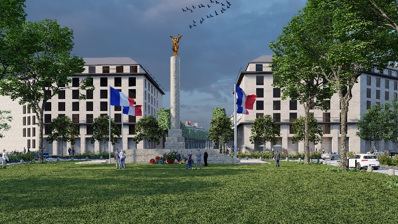 CaenOfficiel's tweet photo. 🚧#travaux #Caen🚧
Voici le futur de la place Foch ! Pensée avec les habitants, elle sera plus végétale et fluide en terme de circulation. Les commémorations sur ce lieu chargé d'histoire n'en auront que + d'allure.
Début des travaux :  mars 2024 
Infos : https://t.co/c3iGbLxT5I https://t.co/gRJ4rnGIk0