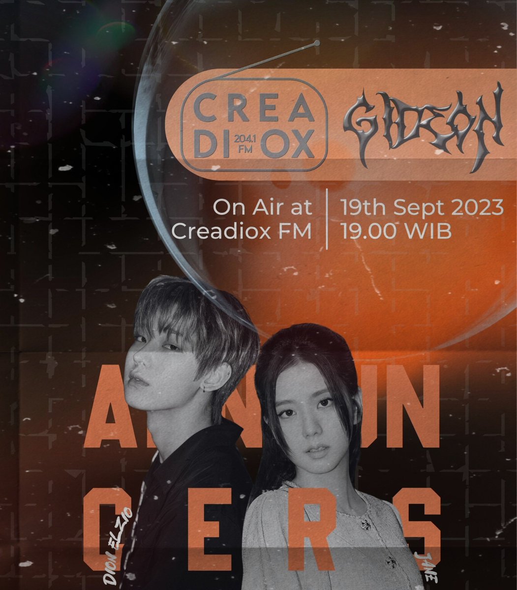 ㅤ
ㅤ
 ㅤㅤㅤ⠀ㅤㅤ𝐓𝐎!𝐆𝐀𝐓𝐇𝐄𝐑:
 ㅤㅤㅤ⠀ㅤㅤIt's Gideon Time!
 ㅤㅤㅤ⠀ㅤㅤSeptember 19th ⸺ 07.00 PM
 ㅤㅤㅤ⠀ㅤㅤ📍Studio 204.1 FM
ㅤ
ㅤ