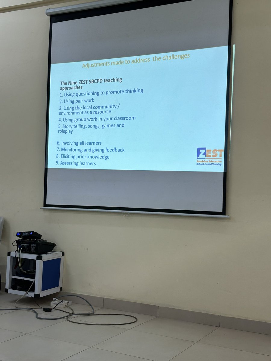 Ms Rita Nyirenda from Ministry of Education in 🇿🇲 presented on the 9 teaching approaches and toolbox used for enhancing in-service training in government schools. Impressive support provided. ICERDA 23