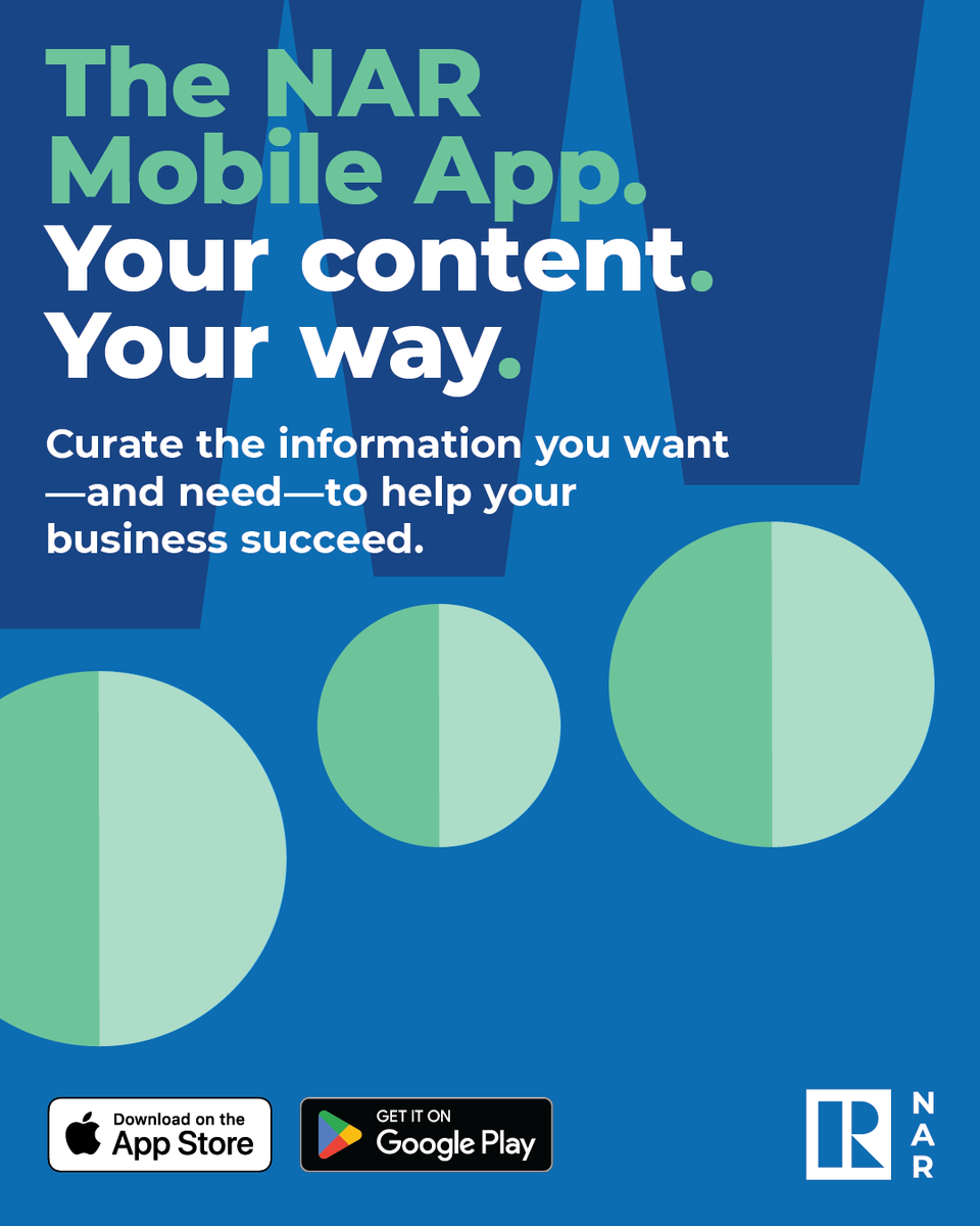 Deals close fast so make sure you have valuable real estate industry facts at your fingertips. Download the new NAR Mobile App today! spr.ly/6019PCtnZ