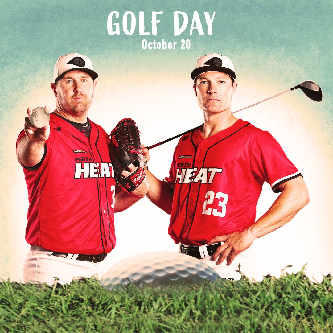 Perth Heat Baseball (@perthheat) on Twitter photo GRIP IT and RIP IT ⛳️
Back by popular demand, our HEAT Golf Day hits Araluen Golf Resort on Friday, October 20.
Book your team through <a href="/Wazr30/">Anthony Warwick</a> or visit our HEAT website.
perthheat.com.au/news/golf-day-…
Swing Easy 🏌️♀️🏌️♀️🏌️♀️ GRIP IT and RIP IT ⛳️
Back by popular demand, our HEAT Golf Day hits Araluen Golf Resort on Friday, October 20.
Book your team through <a href="/Wazr30/">Anthony Warwick</a> or visit our HEAT website.
perthheat.com.au/news/golf-day-…
Swing Easy 🏌️♀️🏌️♀️🏌️♀️