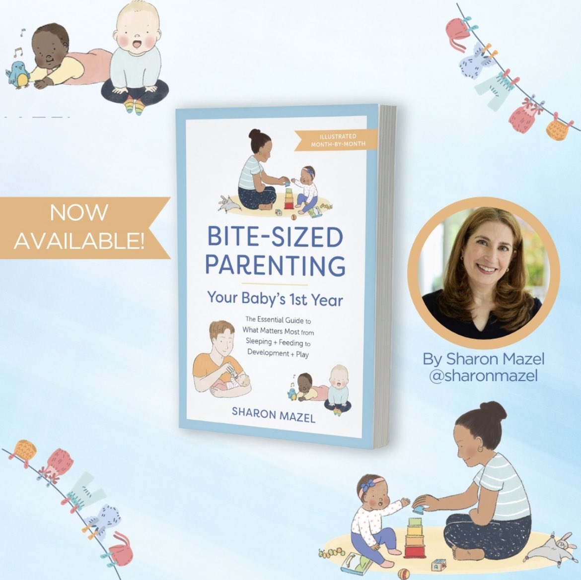 Today is THE DAY!

My new book, Bite-Sized Parenting: Your Baby’s First Year, is now officially PUBLISHED and on bookstore bookshelves (real and virtual)!

If you’ve been waiting to order the book, now’s a great time to press that “order” button.

bit.ly/3OskAsi