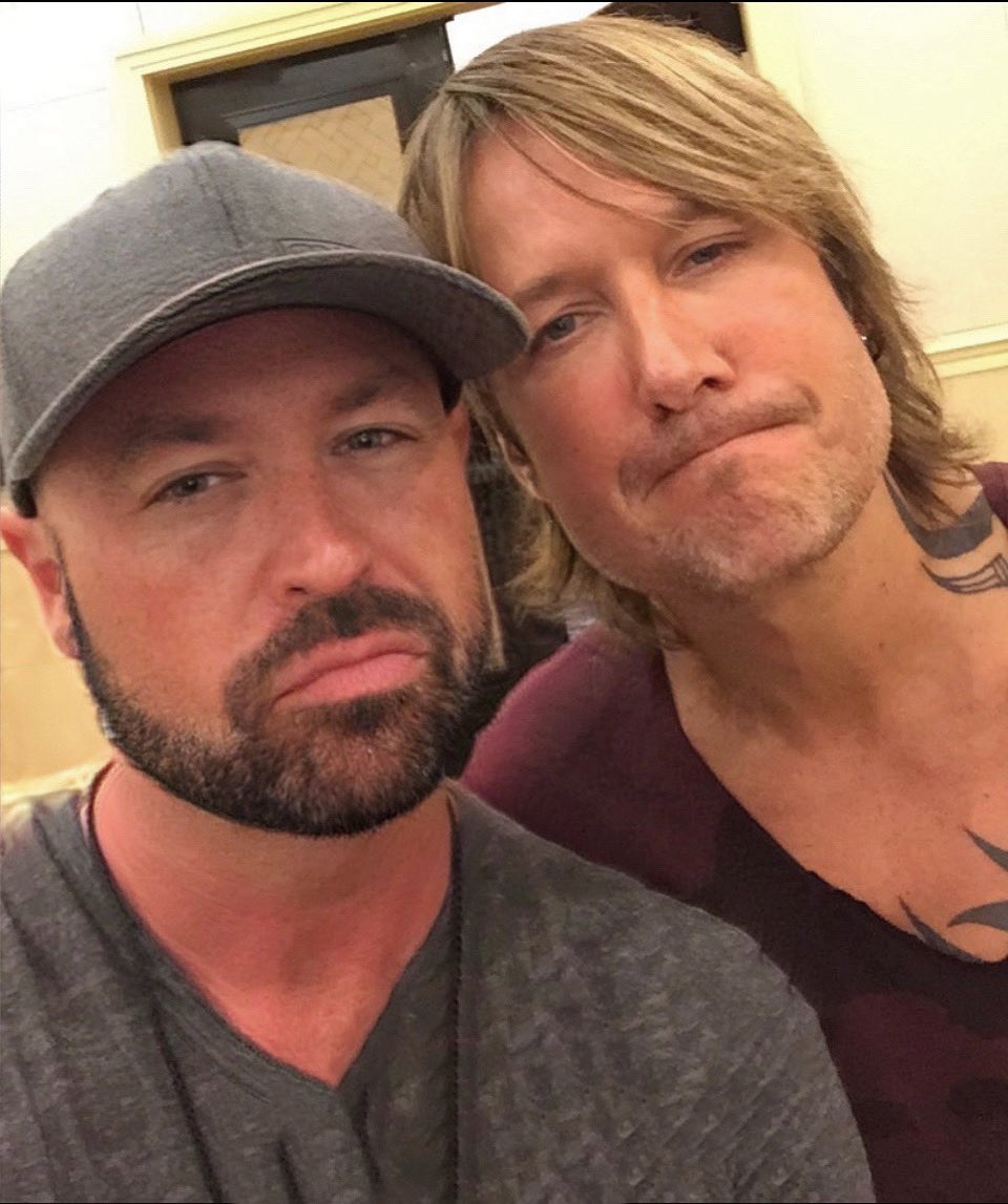 CodyAlan's tweet photo. Keith Urban is with me alllllll morning on The Highway today!! Talking Vegas, All For the Hall, new music &amp; his fav new workout. @sxmthehighway @siriusxm 🤘 https://t.co/iEoscBCqms