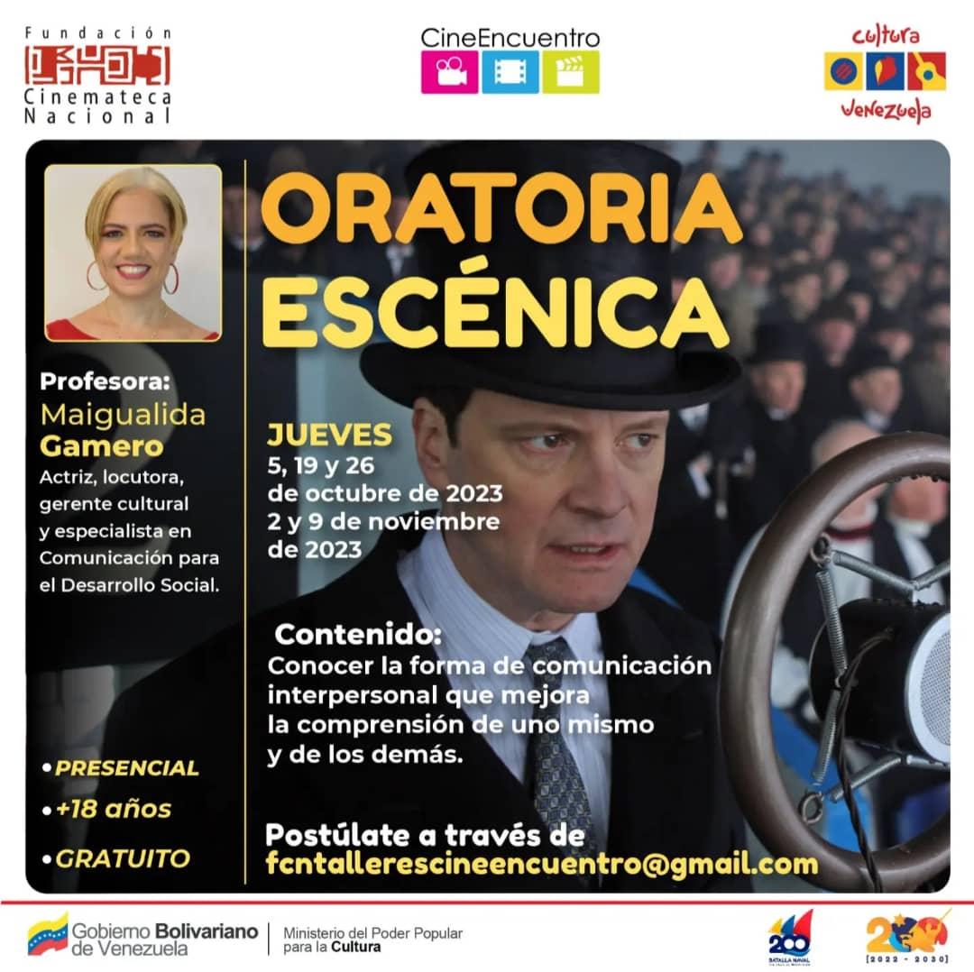 Ven a la #oratoriaescénica la metodología original.