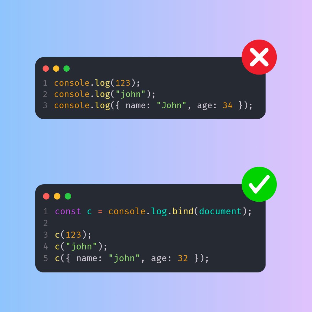 fabwaseeem's tweet image. ๐ Supercharge Your JavaScript Skills! ๐
Tired of endlessly typing 'console.log' in your code? ๐ฉ Say hello to a game-changer! ๐ฎโจ
๐ฅ Boost your coding efficiency and join the league of JavaScript ninjas! ๐ช๐ #CodingHacks #JavaScriptTips #DeveloperLife