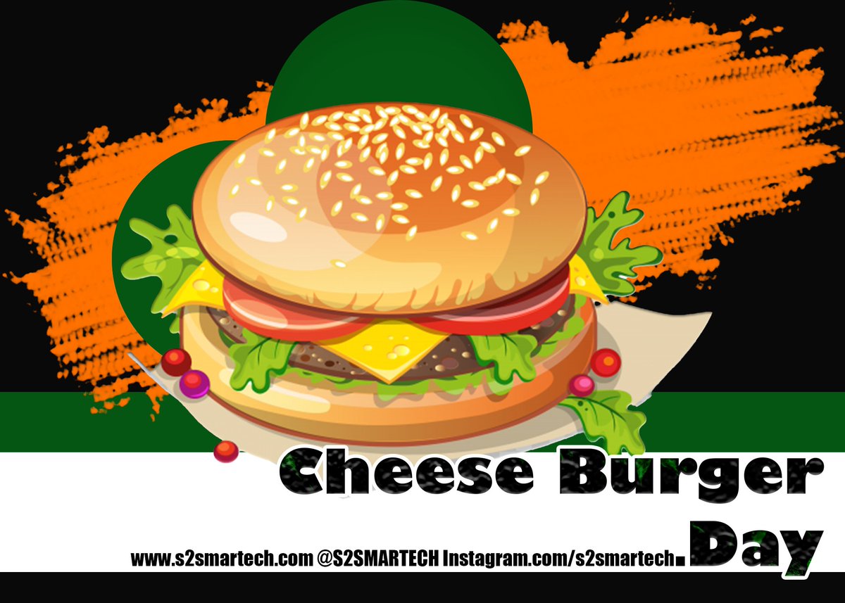 S2SMARTECH's tweet image. Wishing everyone a yummiest #NationalCheeseburgerDay