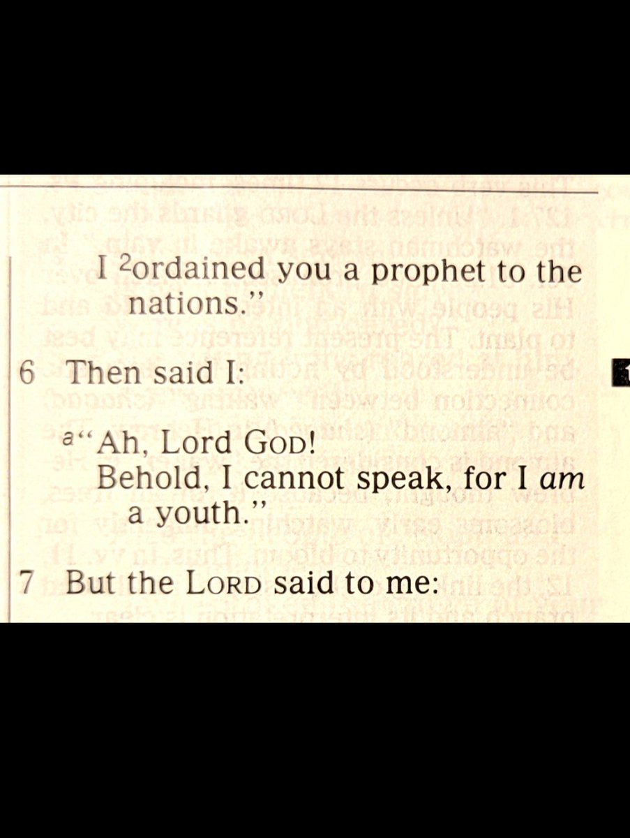wohlford_connie's tweet photo. Prophet/Priest Jeremiah has a conversation with God. 
Let's listen in ... 

Jeremiah 1:4-12 

#conversationwithGod #conversation #listen #listentoGod #letstalk #speaking  #GodSaid #GodsWordOurDestiny #Jeremiah #ReadTheBook #thywordisalampuntomyfeetandalightuntomypath https://t.co/zqTzcZ5N7C