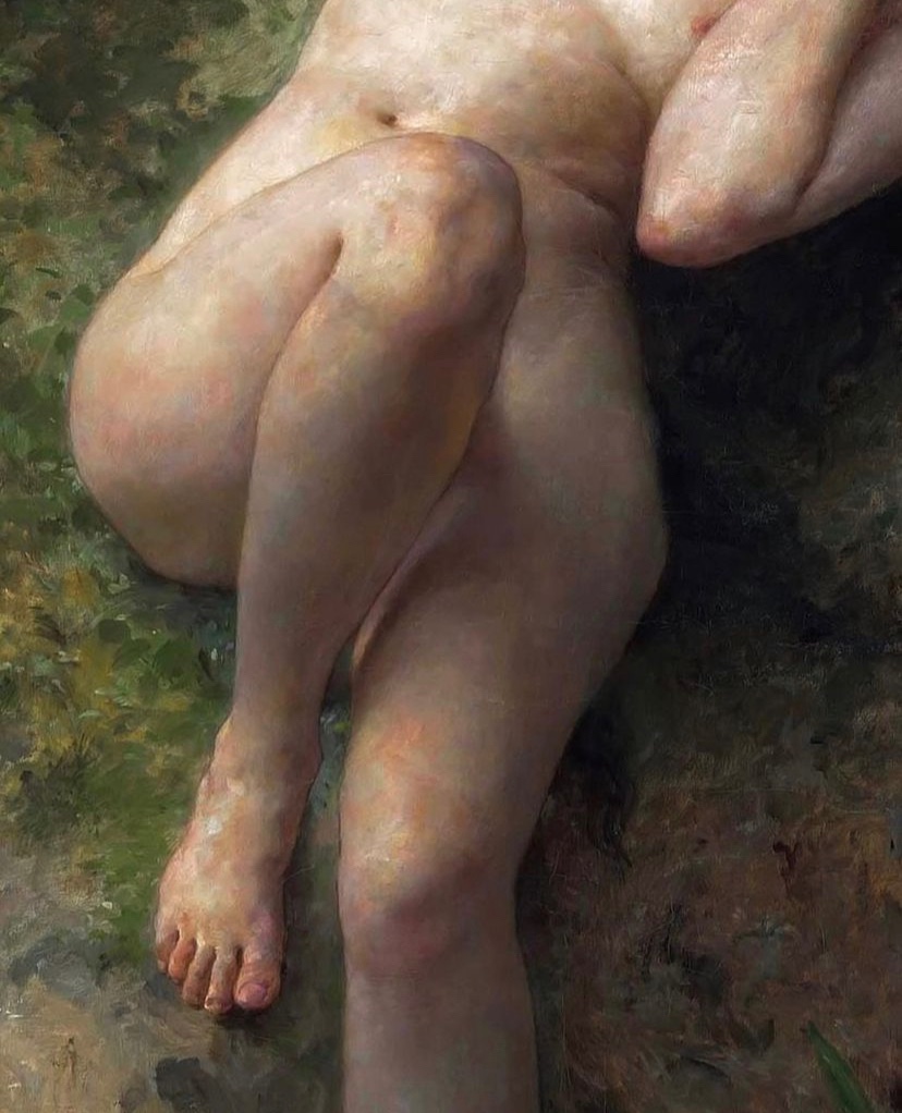 “A Dryad” 1904, by William Adolphe Bouguereau (1825-1905)