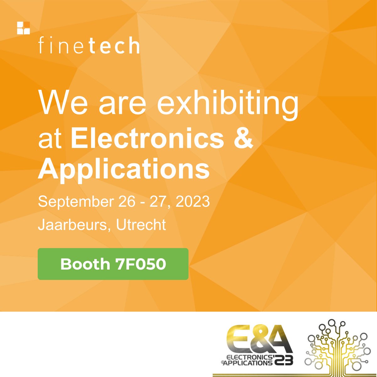 FINEPLACER's tweet photo. Join us at @eabeurs for a firsthand look at Finetech's cutting-edge electronic rework &amp; repair solutions.💡

We will be present with our partner Tooltronic to showcase the FINEPLACER® core plus hot-gas rework station.

See you in Utrecht! 🇳🇱 #SMDRework #Electronics #Finetech https://t.co/ZSIU9Wgm4R