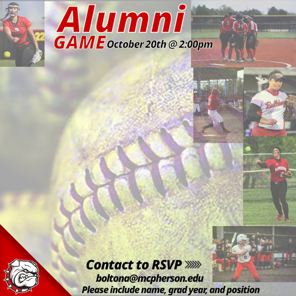 MacBulldogsSB's tweet photo. Calling all Bulldog Alumni! 🥎
#BulldogPride https://t.co/OF0z4ysS80