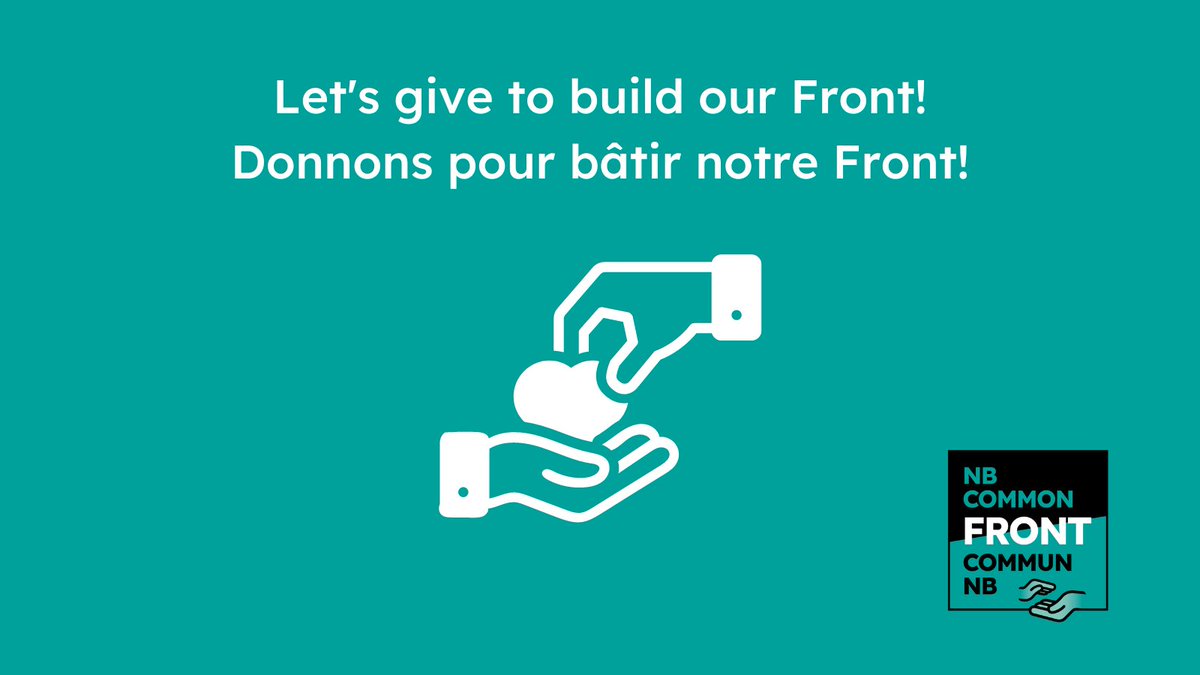 front_nb's tweet photo. We are launching our Fundraising Campaign today! Our goal is $45,000. 

We have been advocating for better working/living conditions in NB since 1997. We need your support in order to continue our mission to advocate for a more just province. 

To donate: https://t.co/fCNgB0vuo5 https://t.co/llBHnfSsJ9