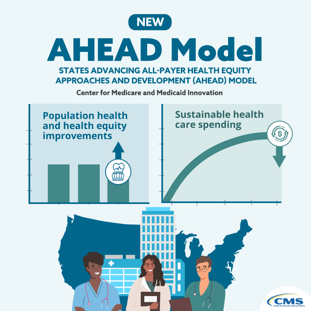 #Healthequity is a centerpiece of the new States Advancing All-Payer Health Equity Approaches and Development (AHEAD) Model. Participants will be required to develop statewide, cross-sector health equity plans to improve #populationhealth. Learn more: go.cms.gov/ahead