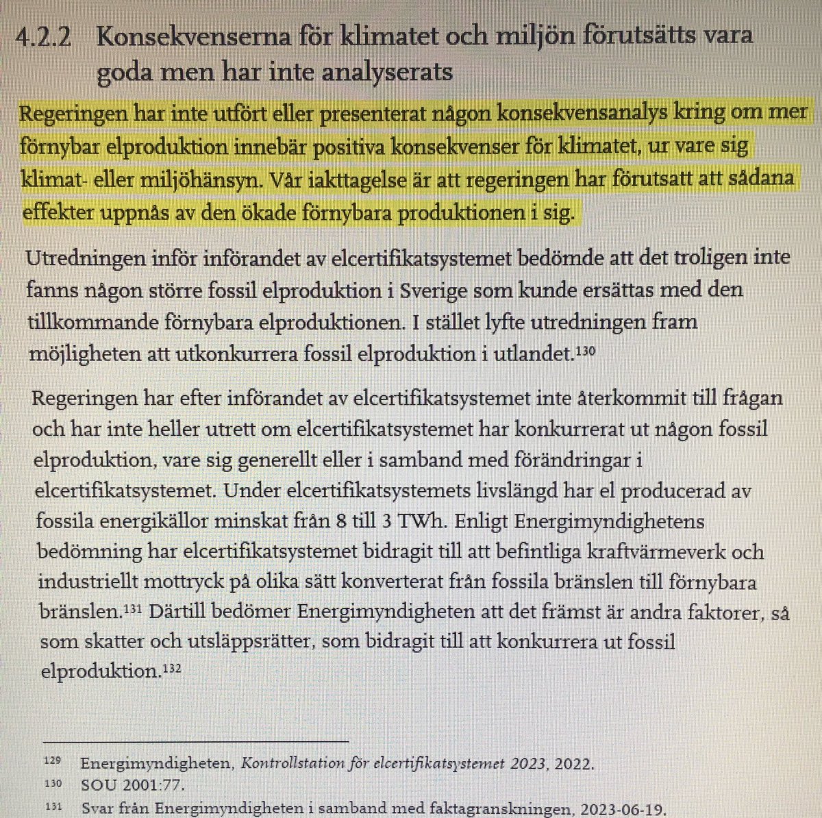 Fru_Frustrerad's tweet photo. Riksrevisionens kritik mot förra regeringen är förödande. Beslut fattades helt utan konsekvensanalys. Bara för att hålla Miljöpartiet på gott humör och Socialdemokraterna kvar vid makten. Vad har Stenevi och Magdalena Andersson att säga om detta?
#svpol #elsystemet https://t.co/QCiQWJnVkm