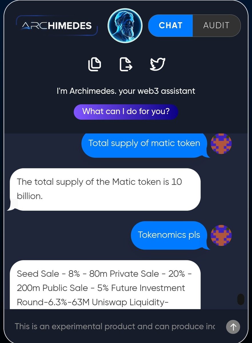 shishir64's tweet image. $ARC @DeFi_ARC 
#Archimedes 
#SwapsAI
#Web3 #ChatGPT