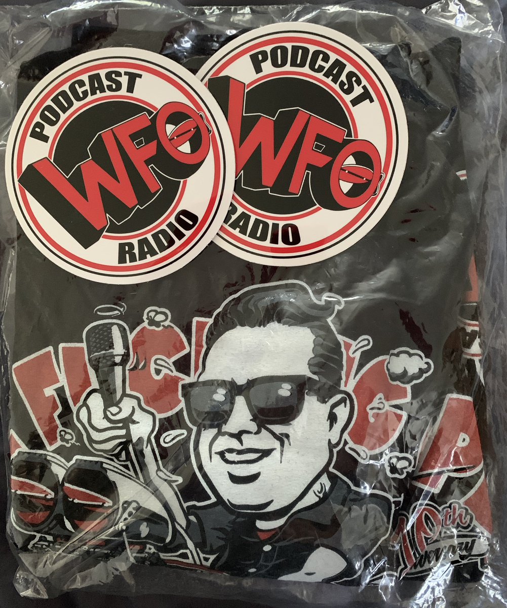 nhragal007's tweet photo. 🔥You know that if you are at the track for #NHRA and you’re a fan of @WFOJoe @WFORadio you HAVE to stop by Hot Rod Randi’s merch trailer to get some free stickers and purchase your #WFO shirt! 😎It just makes sense!#podcast #coolmerch https://t.co/I3XlrWlgxd