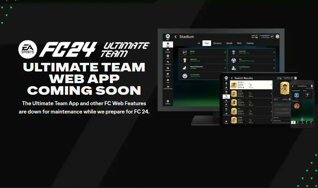 FIFA 22 FUT Web App and FUT Companion App release date