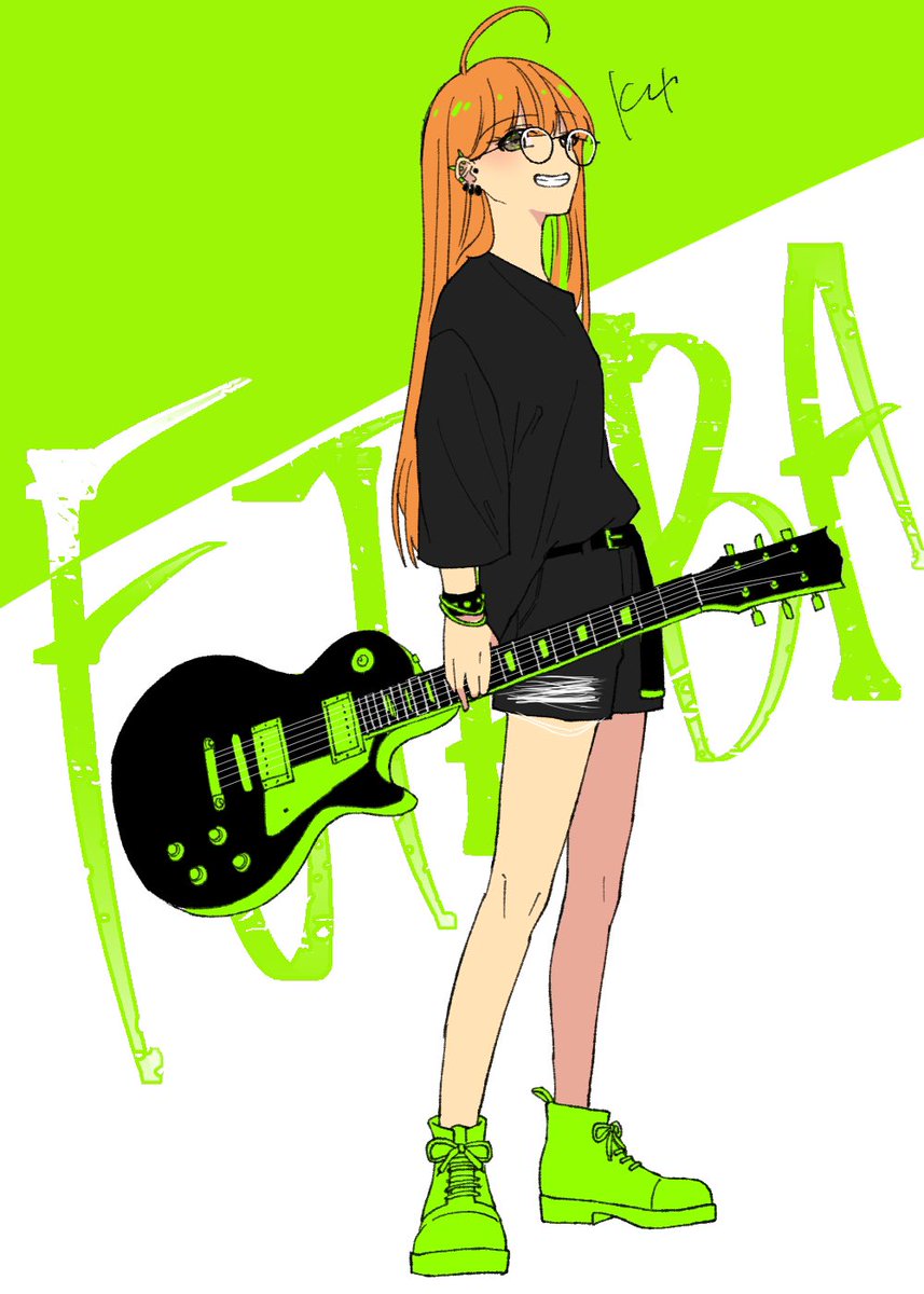 kotani0u0's tweet photo. 🎸💚 https://t.co/FaGw3faeeA