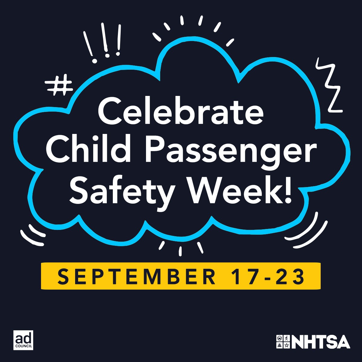 Child Passenger Safety Week is the perfect time to make sure your child is in the right seat and that it’s installed correctly. Visit NHTSA.gov/TheRightSeat for tips to keep your child as safe as possible in the car. #ChildPassengerSafetyWeek #TheRightSeat