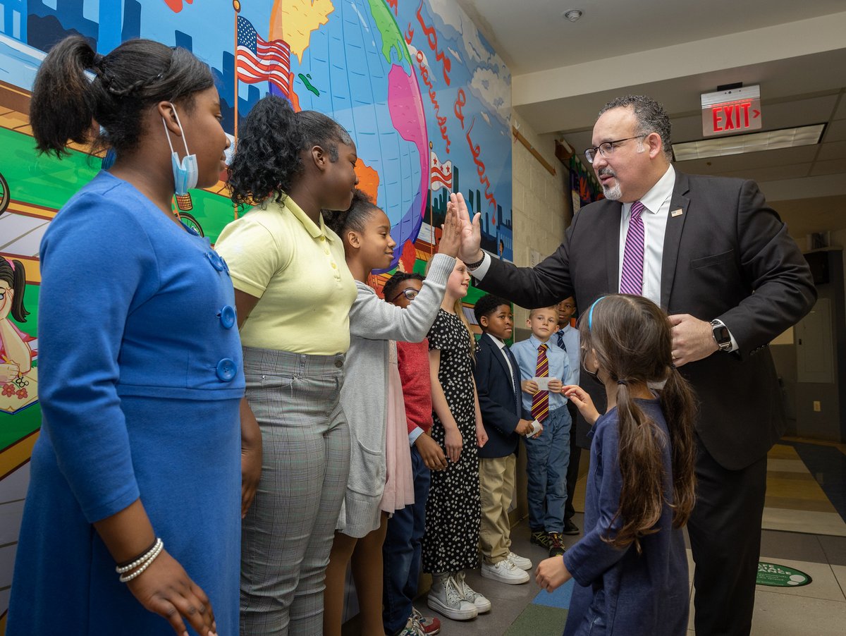 What does it mean to raise the bar in education?

🧑‍🎓 Setting higher standards for academic success
🫶 Investing in mental health supports
🧑‍🏫 Respecting &amp; valuing the teaching profession
🌎 Preparing students for global competitiveness

➡️ ED.gov/RaiseTheBar