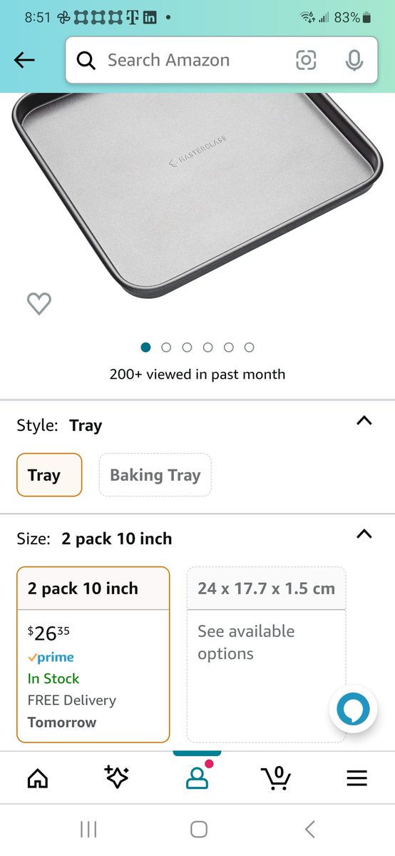 Dear @amazon and #masterclass #bakeware: I ordered a 2 pack of 10x10 sheet trays and received a 1 pack. Customer service only gave me the option of return and no offer to simply send another 1 pack...This seems pretty simple, what am I missing? #CustomerService #amazon