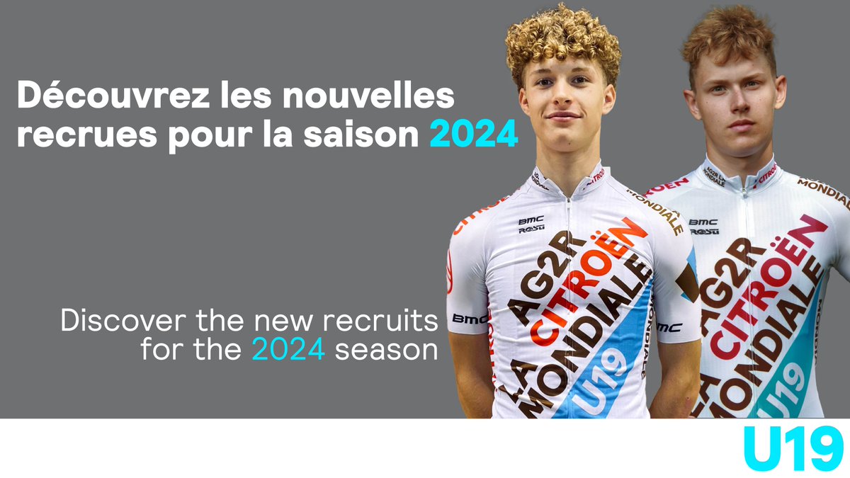 Découvrez les 8 nouvelles recrues de notre équipe junior 2024  ⬇️⬇️⬇️ ag2rcitroenu19team.com/les-nouvelles-…