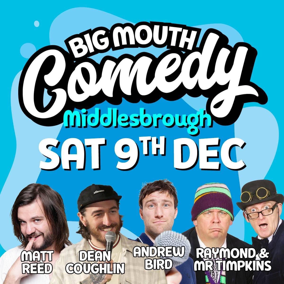 bigmouthcomedy_'s tweet photo. Just look at these line ups! 
Our Xmas shows at @mbro_townhall are always sell outs so this year we've added an extra show! 
Choose your date(s), grab your mates &amp; get those tickets bought! 
And don't forget our NYE Special at Leonardo's Hotel.  
https://t.co/4HIjud40k2 https://t.co/aMPNiT6ubX