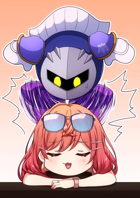 メタナイトにマッサージされたい莉々華ちゃん#ririkart 