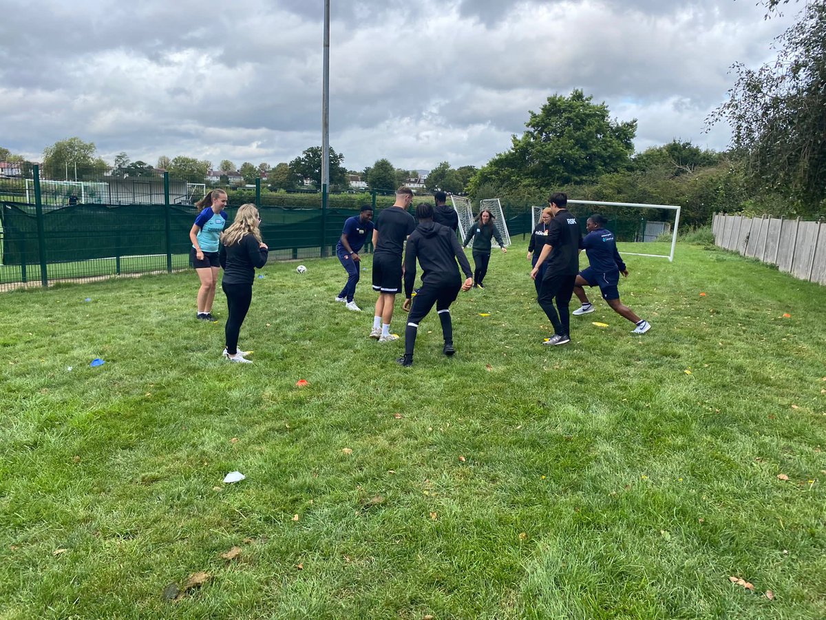 coachdarren's tweet photo. New batch of Student Coach Mentors being put through their paces by @Streets_72 These Mentors will be supporting the new @ucfb Year 1 coaching students when they start their journey next week at Wembley campus. Great training day looking at building rapport &amp; supporting the COACH https://t.co/zz8Du44Nf6