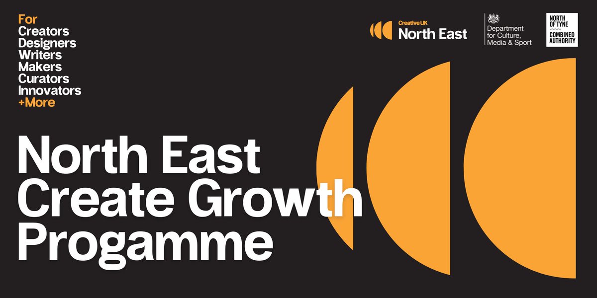 GrowthHubNE's tweet photo. Get help in securing investment with @WeAreCreativeUK's Create Growth Programme, exclusive to North East creative businesses.
Take a look: https://t.co/LT73iX6c3X
#CGPNE #CreateGrowthNE https://t.co/EjYNJKpg29