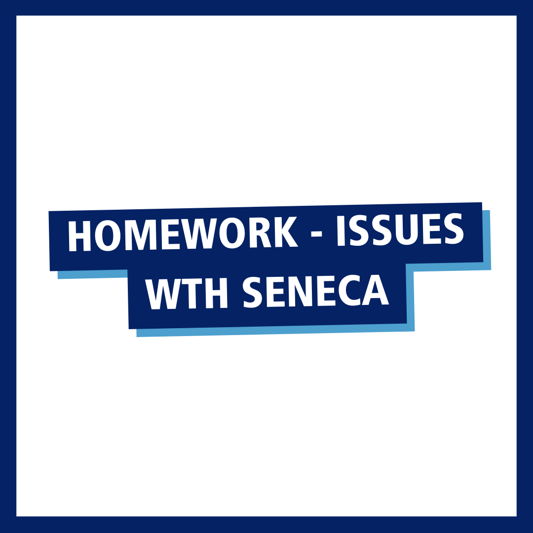 Message for all parents and carers: Seneca crashed last night, possibly with the volume trying to access it at the same time so no detentions will be issued today. The science homework is extended until Friday so please ensure any login issues are resolved by then.

#cvaproud