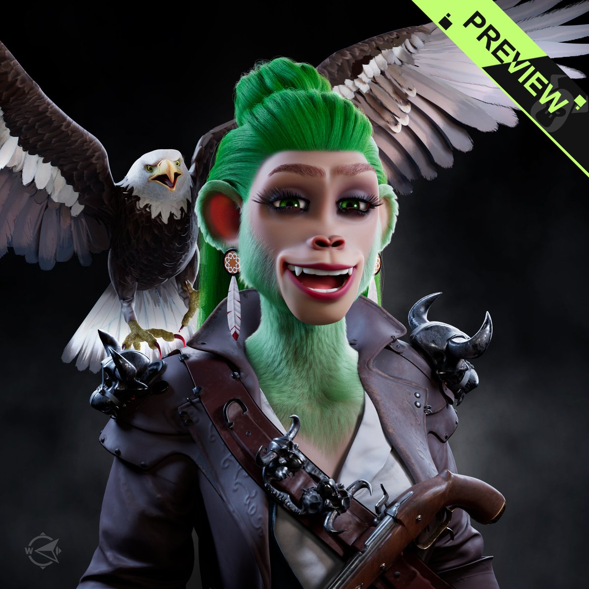 Maline_eth's tweet image. Ahoy 🏴‍☠️ GM me hearties.
Avast ye, this is your reminder to plouder for ye LootBox doubloons or walk the plank!

#ApeTraitOfTheDay : Pirate Talk
Made with #TheConfigurator by @BullsApesProj