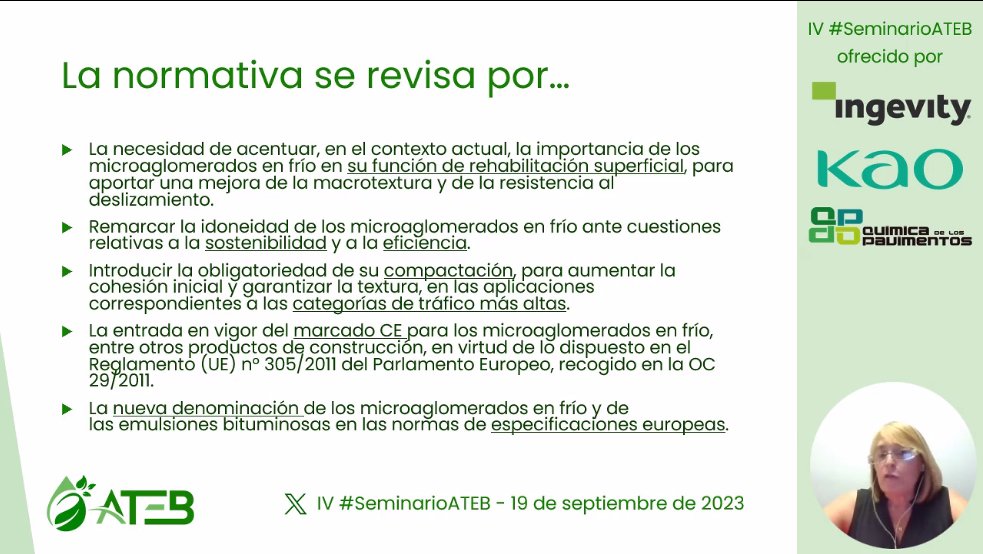 ATEB (@ateb_es) on Twitter photo IV #SeminarioATEB Ahora <a href="/MarColVic/">Maria del Mar Colás</a> expone las principales novedades que aparecen en la actualización de la monografía de Microaglomerados en frío de ATEB. Os recordamos que se puede descargar GRATIS desde nuestra página web ateb.es IV #SeminarioATEB Ahora <a href="/MarColVic/">Maria del Mar Colás</a> expone las principales novedades que aparecen en la actualización de la monografía de Microaglomerados en frío de ATEB. Os recordamos que se puede descargar GRATIS desde nuestra página web ateb.es