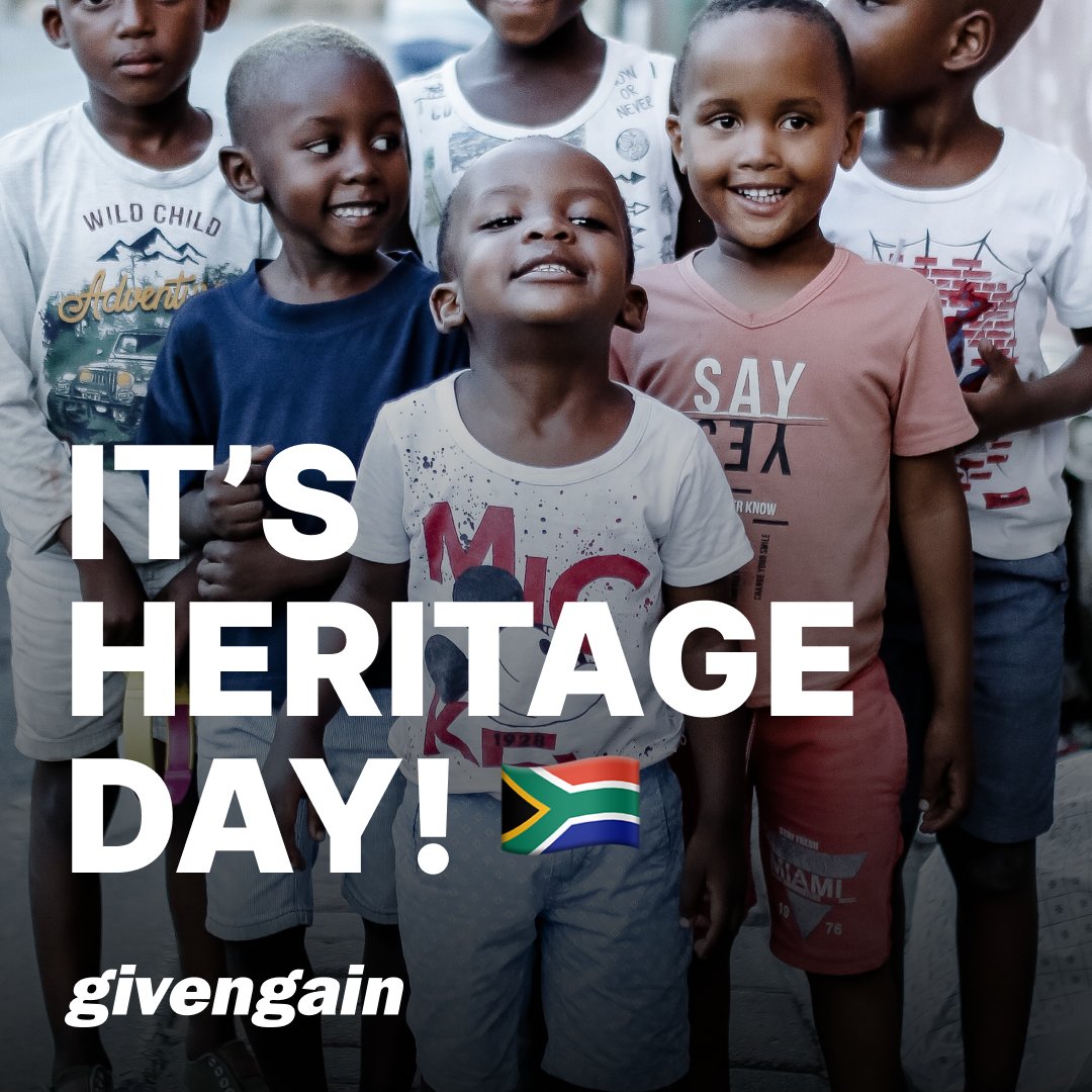 Happy Heritage Day, South Africa! 🇿🇦 It’s time to celebrate the rich tapestry of cultures, traditions, and stories that make the nation so vibrant. Feeling warm and fuzzy about being a South African? Why not spread the love and donate to a local cause?! bit.ly/3ZpjuBj