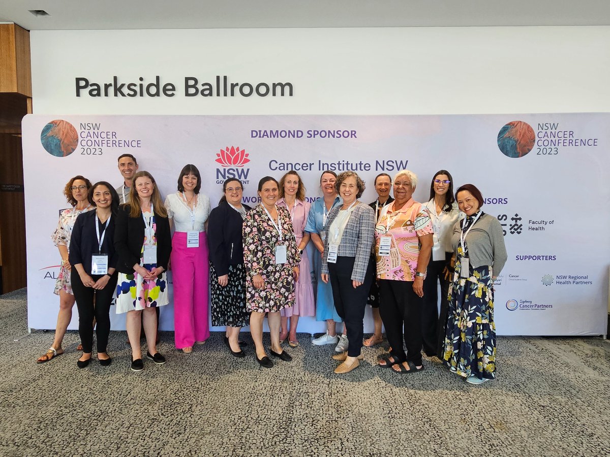 That's a wrap! What an amazing 2 days at the #NSWCancerConf23 Some of our wonderful organising committee who helped bring the program together.