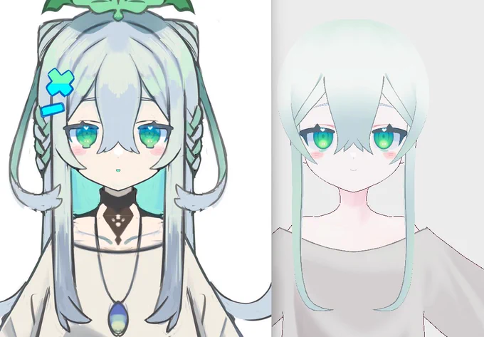 VRoid studioで3Dモデル作ってみてるけど目閉じるとおかしくなったり色々しんどいからBlender覚えたいよ～～～～ 