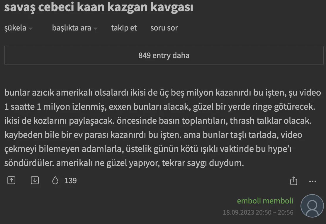 kaangulten's tweet photo. Pazarlamayı Amerika'dan örnek alarak öğrenmeliyiz derken tam da bunu kastediyorum aslında. Her ne kadar kötü bir örnek olan Savaş Cebeci Kaan Kazgan kavgası üzerinden paylaşılsa da, pazarlamaya bakış açısını değiştirebilecek bir yorum. https://t.co/qoeP0Hdxjr