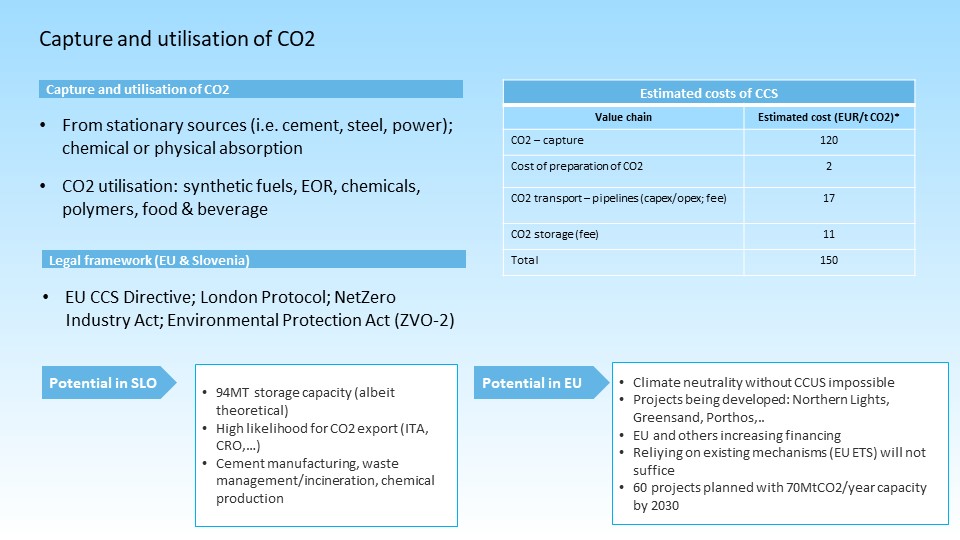 CCS4CEE's tweet photo. Before concluding the #CCS4CEE final conference in Prague, we want to share some slides from the presentation prepared by @Marko Maver for #TBMCE2023. During the panel discussion “Capture, storage or conversion of CO2 or H2?", he talked about #CCS and the CCS4CEE project. Enjoy! https://t.co/qrIGA1p20j