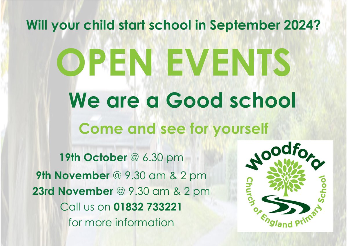 NeneEducation's tweet photo. Is @WoodfordSchool  on your list of potential schools for your child in 2024?  Come along and meet our team and see our school. https://t.co/ZmCBlE0ntf