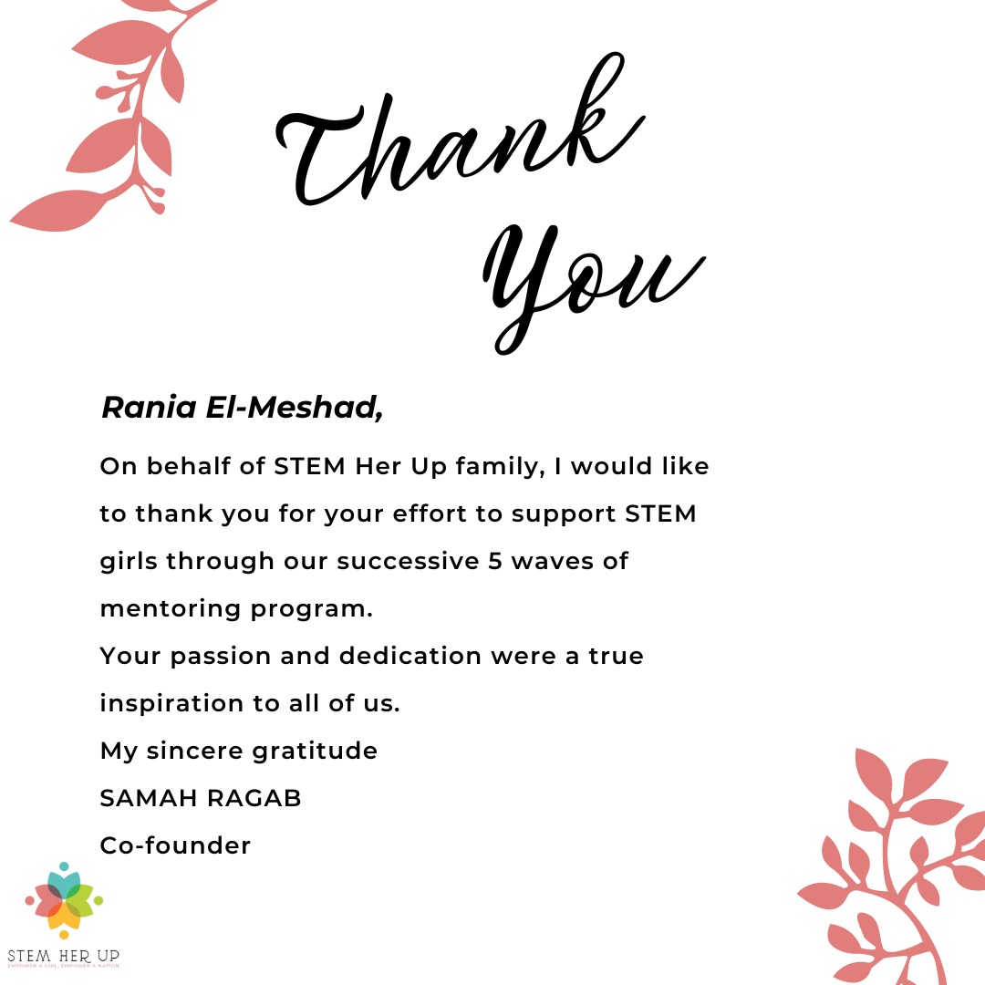 Thank you❤️
#thankyouletter 
#WomenInSTEM
#womenimpowerment