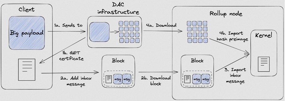 🔊 Our very own Gauthier Sebille and Cyril B are back with another fine Data Availability Committee (DAC) blog post 😎😎👀

After the launch of DAC on ghostnet two weeks ago, enjoy their new step-by-step guide (link in comment) on how to:
☑️ Run your own full DAC infrastructure