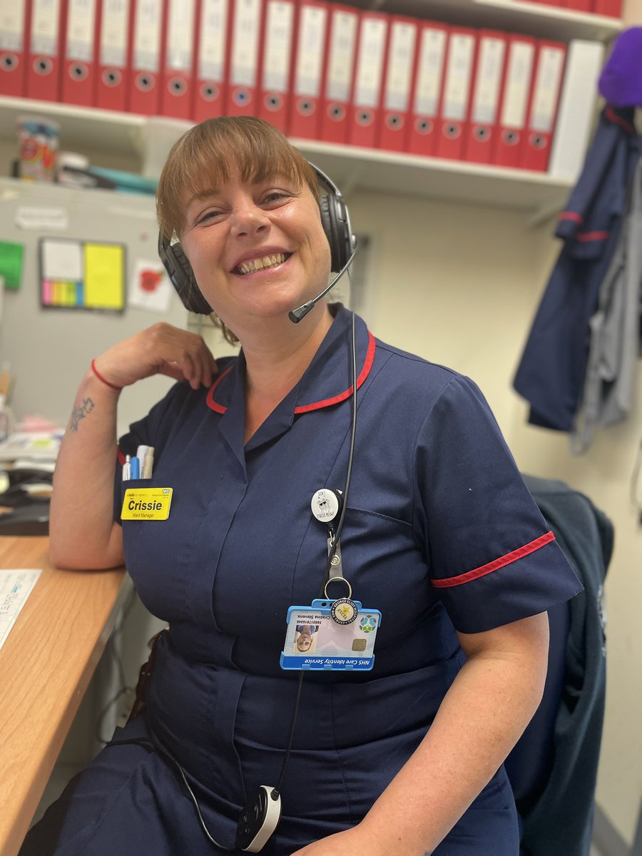 Out and about early this morning for staff appreciation week. On Alex ward, Crissie was busy on the huddle. What a beautiful smile whilst working with others to ensure our ward areas are safely staffed. Thanks to all on Alex for all you do and all our ward managers. #YouMatter