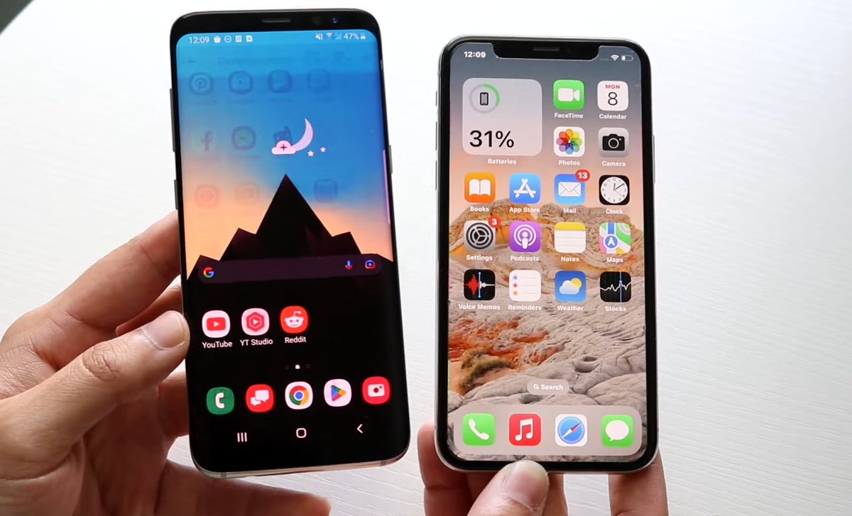 9lekt's tweet image. Average S8 in 2023: Running 2019 software, screen burn-in, battery swollen.
Average iPhone X in 2023: Running 2022 software, no major issue.