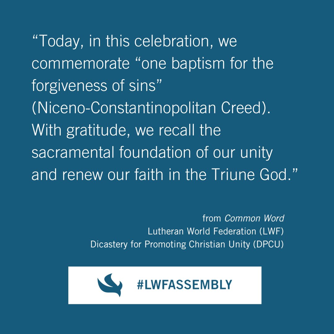 lutheranworld's tweet photo. Today, at the #LWFAssembly in Krakow, Lutherans (LWF) and Catholics (DPCU) issued the Common Word, a reflection on our shared values ahead of the 500th anniversary of the Augsburg Confession in 2030. #OneBodyOneSpiritOneHope https://t.co/QWGGd4Waze https://t.co/xZD1uWXrCR