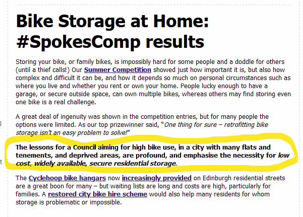 SpokesLothian's tweet photo. 🚲Bike Storage at Home: #SpokesComp results

->https://t.co/C9mELeG6Sk

A real problem

Ingenious individual solutions
.. but wider @Edinburgh_CC action needed
🙋‍♀️More onstreet hangars
🙋‍♀️#BikeHire

@CllrScottArthur @CouncillorCowdy @SanneDD @FinlayMcF @CllrChasBooth @SW20Ed @edfoc https://t.co/ZfvV8vQZEM