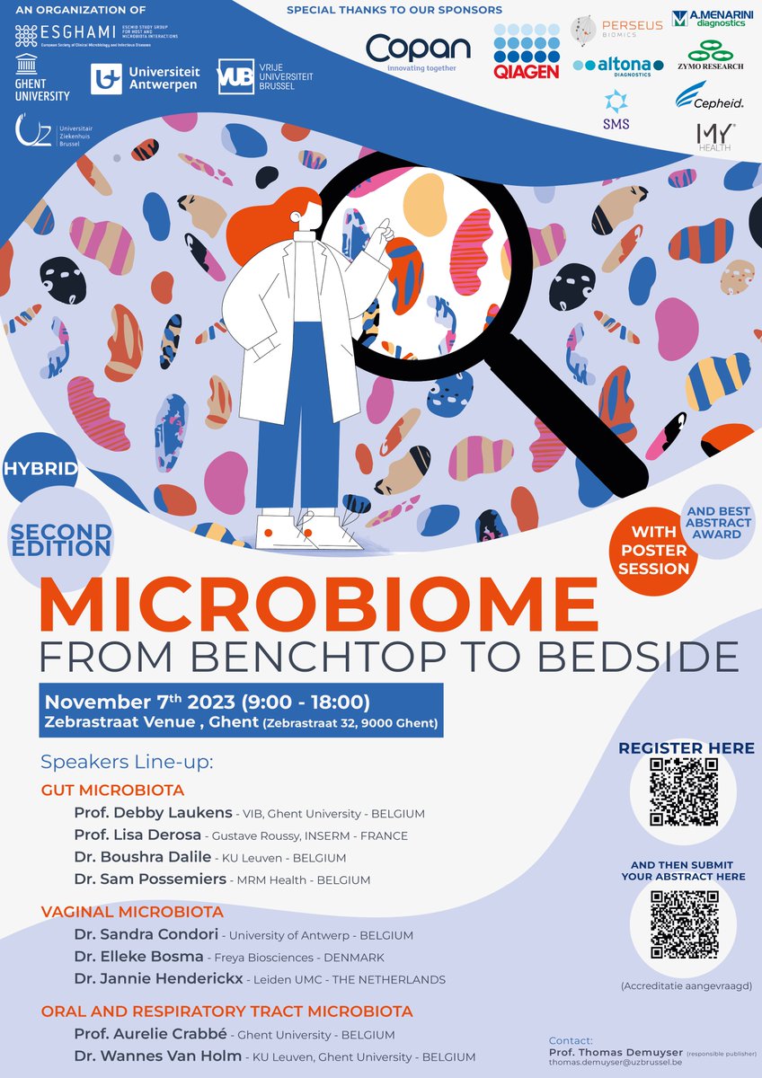Hybrid microbiome congress with support of ESGHAMI!   <a href="/CMIJournal/">Clinical Microbiology and Infection</a> <a href="/EurFmt/">EurFMT</a>