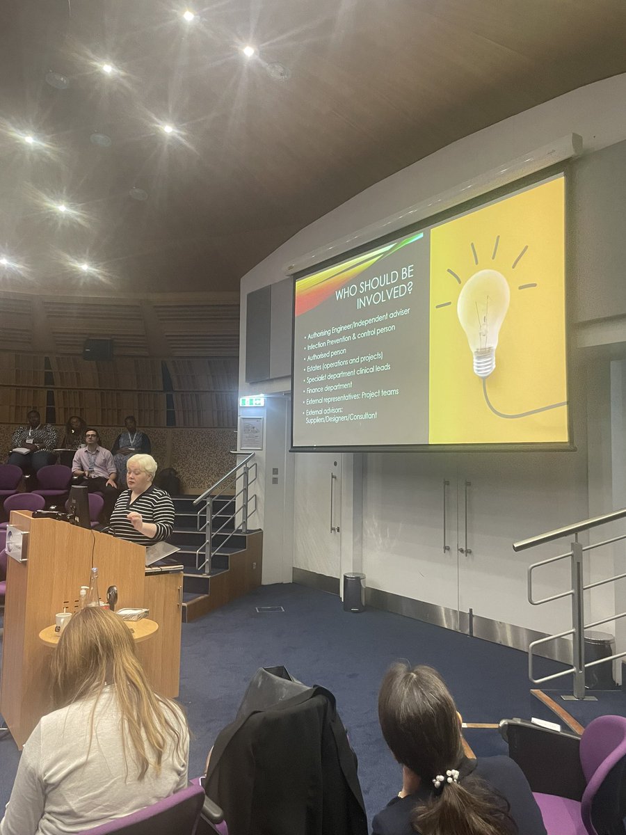 Great first speaker at the Joint London Branches  IPS conference 2023  Alyson Prince. Built environment IPC