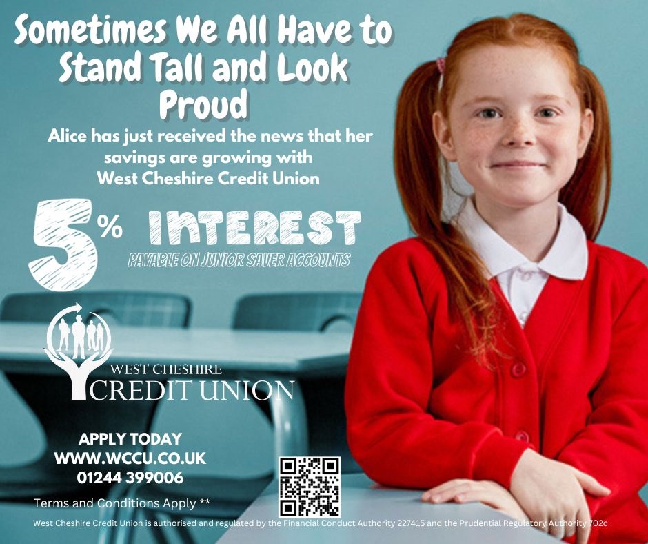 "Money doesn't grow on trees, but grows on intelligent minds"

Benefits of our Junior Savers:

Instant access to your savings
Savings are protected via the Financial Services Compensation Scheme
Encourages financial awareness from an early age
Prepares young people for the future