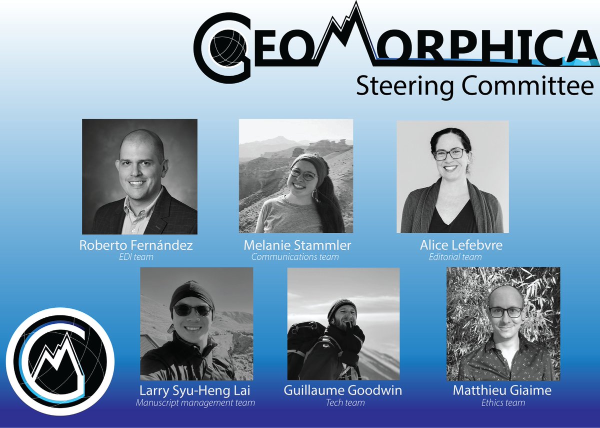 Ever wondered who steers #Geomorphica? This #teamtuesdays we introduce the steering committee that has set-up the journal and is chairing the different teams. Do you want to become part of the #community behind the diamond #openaccess journal in #geomorphology? Contact us! 🎉